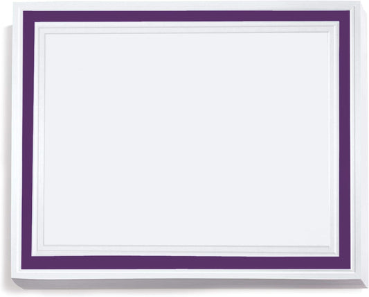PaperDirect Pristine Specialty Certificates, 50 Sheets of 38lb White Paper, 8½" x 11", Purple Bold Foil Border, Perfect for Awards, Students, Employees, Volunteers, Course Completion, Diplomas
