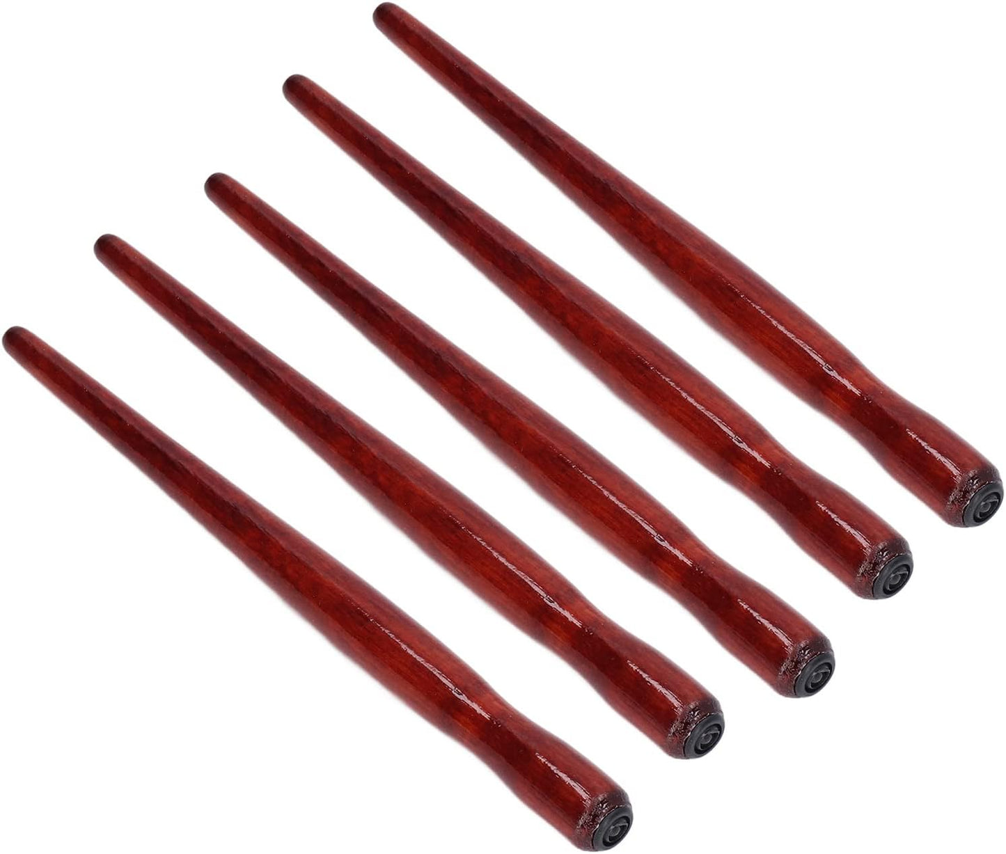 5PCS Dip Pen Nib Holder, 150mm/5.91in Sandalwood Mahogany Color Calligraphy Nibs Holder for Writing and Drawing