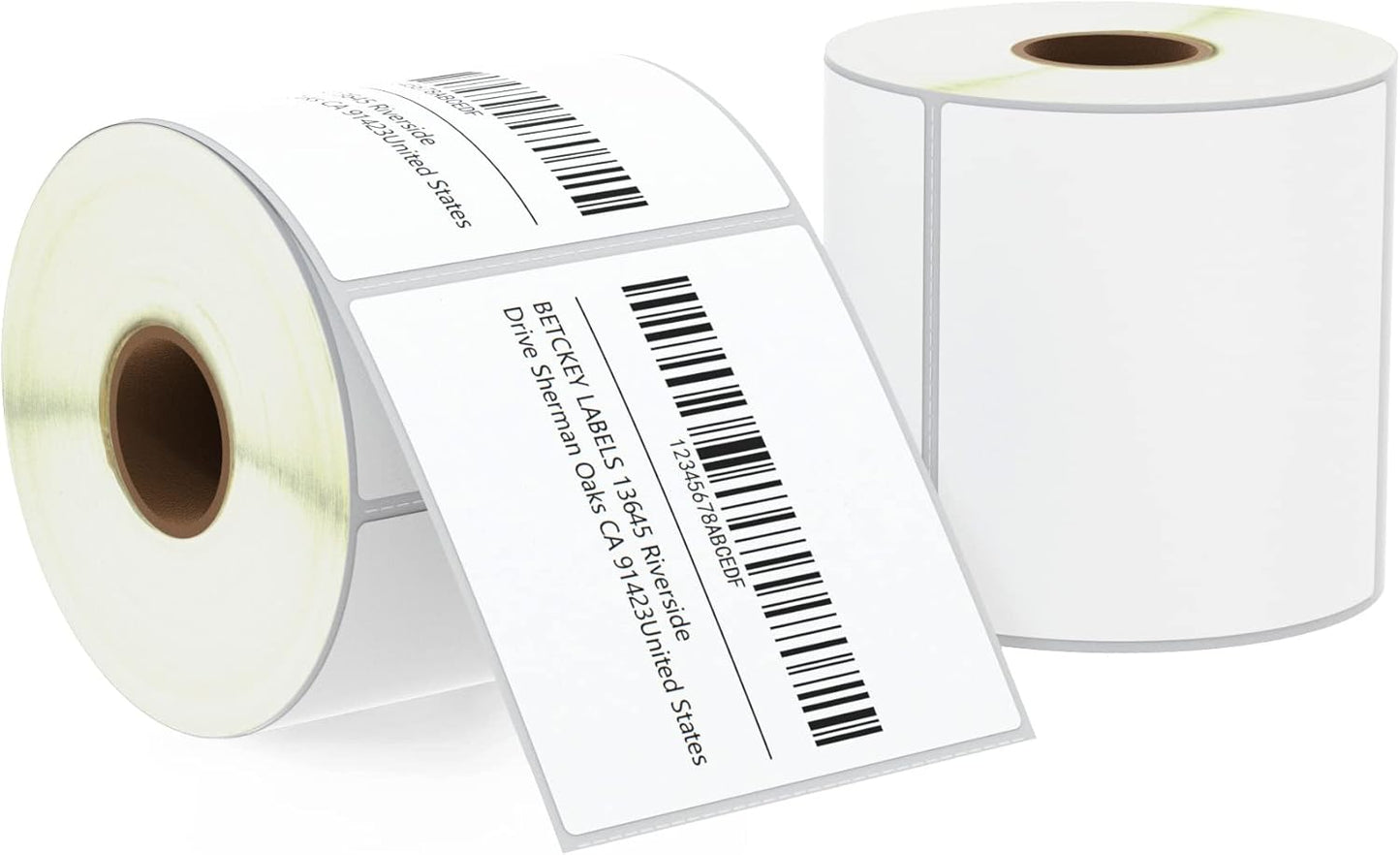 BETCKEY - 3" x 3" (76 mm x 76 mm) Multipurpose & Large Square Labels Compatible with Zebra & Rollo Label Printer,Premium Adhesive & Perforated [2 Rolls, 1000 Labels]