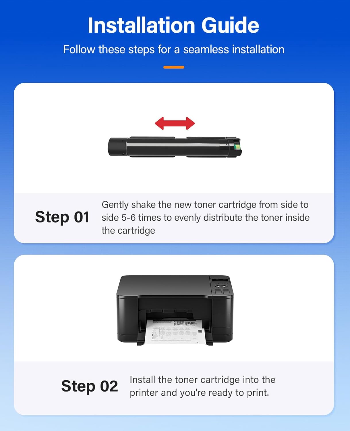 Phaser 7800 High Capacity Toner Cartridge Set 4-Pack Replacement Compatible with Xerox 106R01569 106R01566 106R01567 106R01568 Phaser 7800 7800N 7800DN 7800DX 7800GX Printer Black Cyan Magenta Yellow
