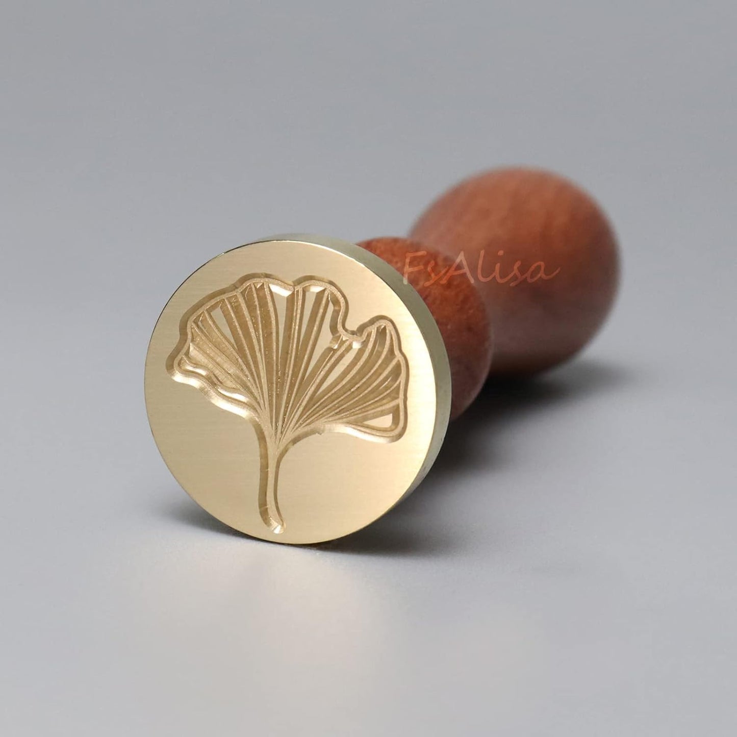 FsAlisa 6-Piece Copper Seals Stamp Set + Wooden Hilt, Vintage Sealing Wax Stamp Kit with Gift Box for Invitations, Cards, Letters, Envelopes, Wine Packages