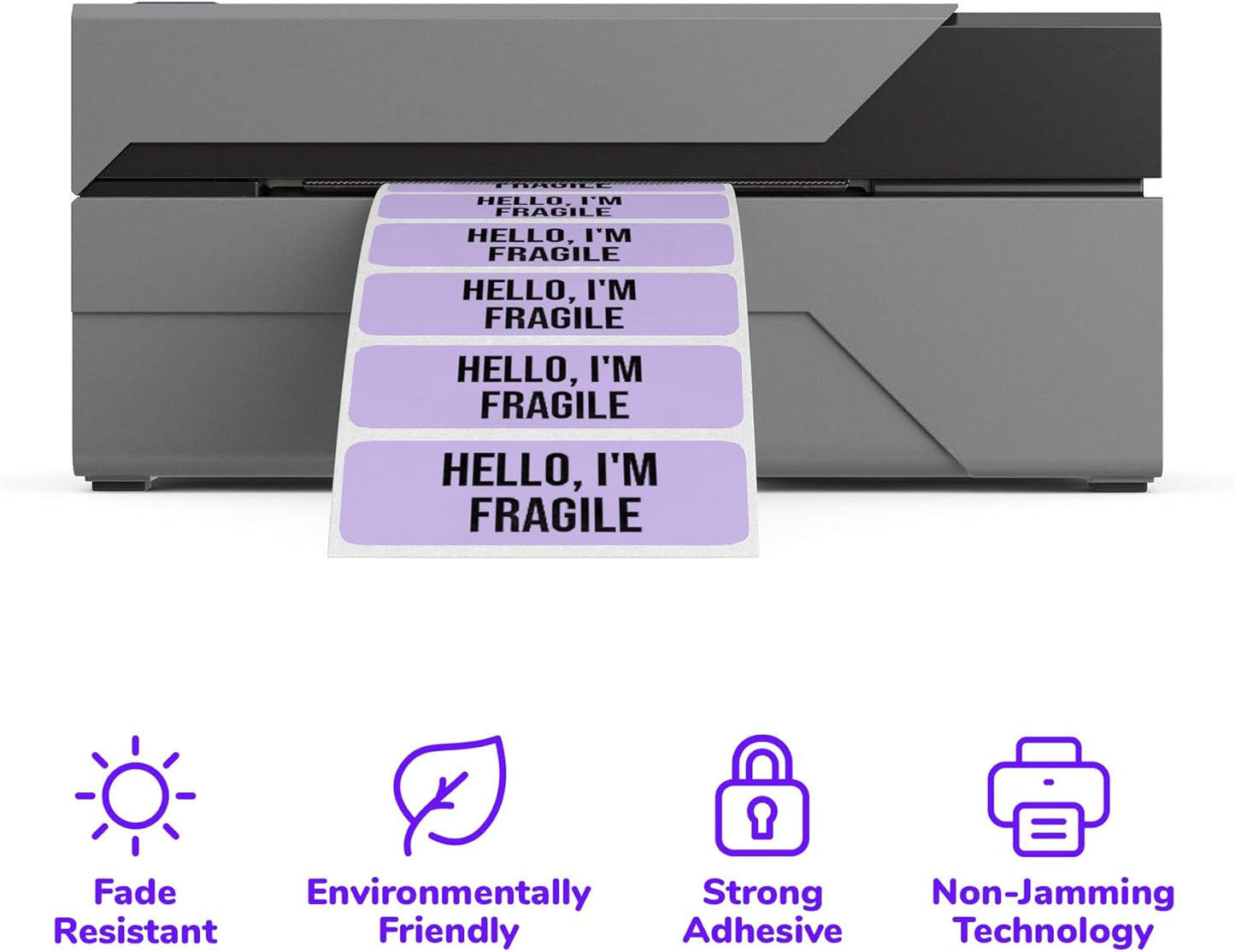 Rollo 2x1 Sticker Labels - Roll of 1,000 Blue Labels - Multi-Purpose Direct Thermal Printer Stickers