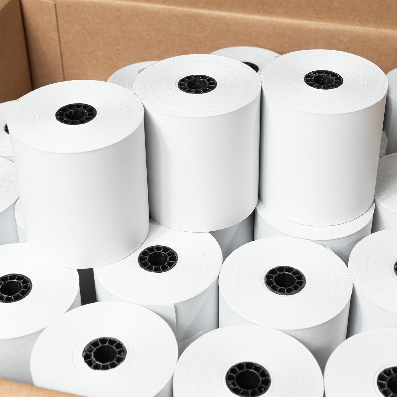 3" x 165' White 1-Ply Bond, 25 Rolls, Compatible with Star SP 700 Kitchen Printer, Star MP200 Series, Star MP300 Series, TMU200 TM-U200B TM-U200D TM-U210 TM-U220, and More