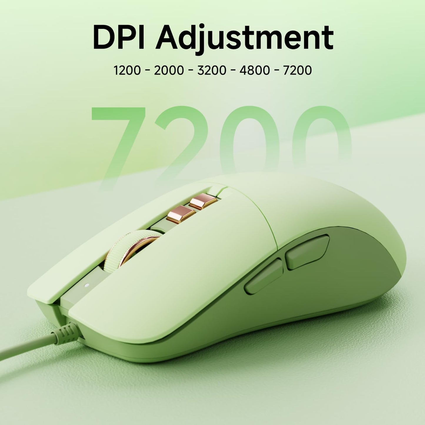 EWEADN Wired Typewriterkeyboard and Mouse Combo, Typewriter Style Mechanical Gaming Keyboard,104 Keys Backlit LED Keyboards, Media Control Knob, Wired Keyboard Pink Switch for Windows/Mac/PC-Green