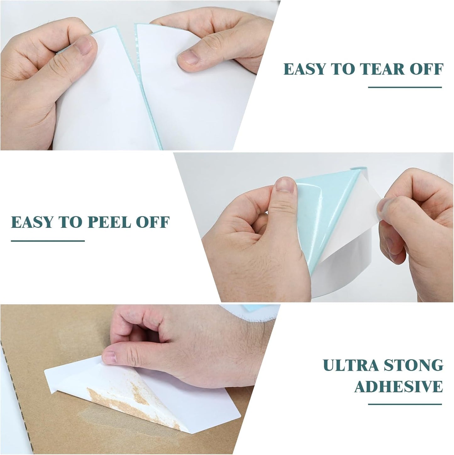 L LIKED 10 Rolls 4" x 6" Thermal Labels with 250 Labels/Roll - Compatible with Zebra & Rollo Printer Blank Direct Thermal Shipping Labels