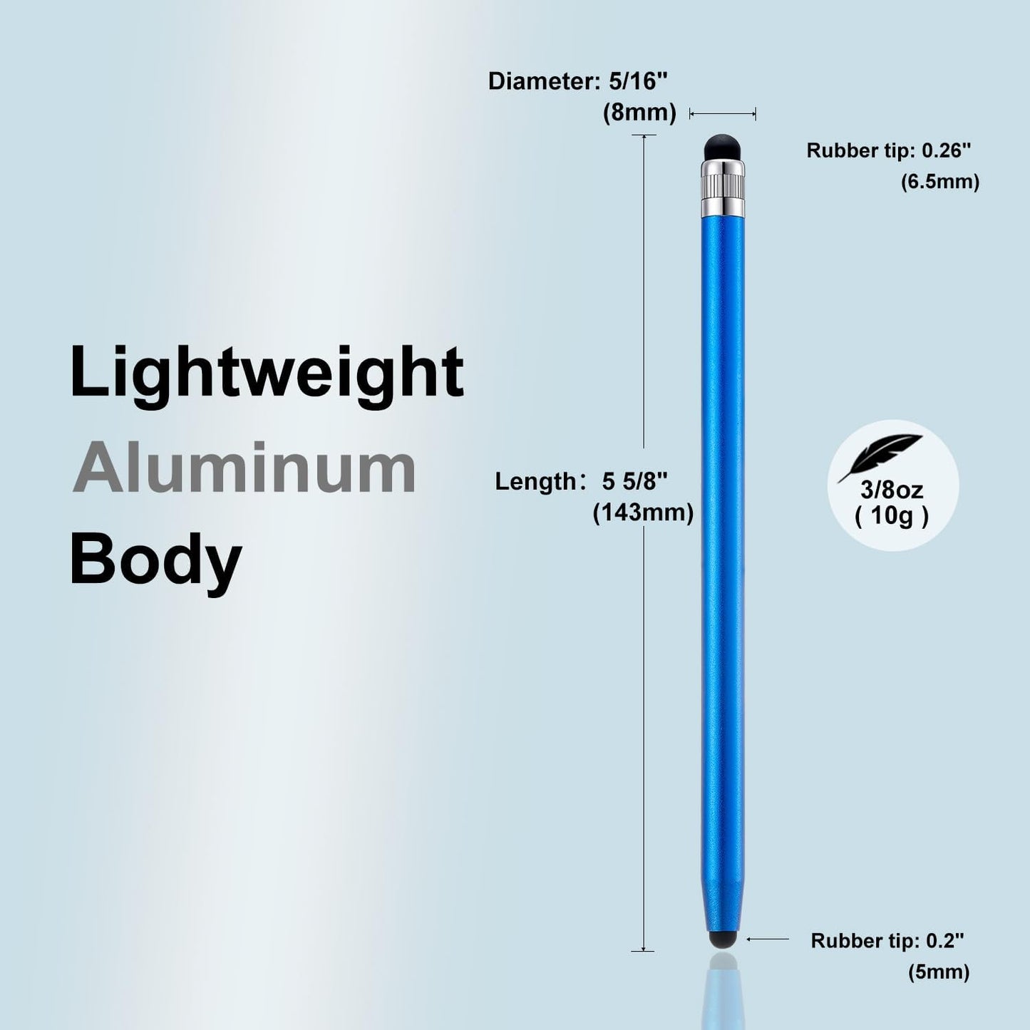 LINFANC 12Pcs Stylus Pen for Touchscreen, 2-in-1 High Precision & Sensitivity Stylus Pen for iPad/iPhone/Android Smartphones and Tablets Compatible with All Touch Screens