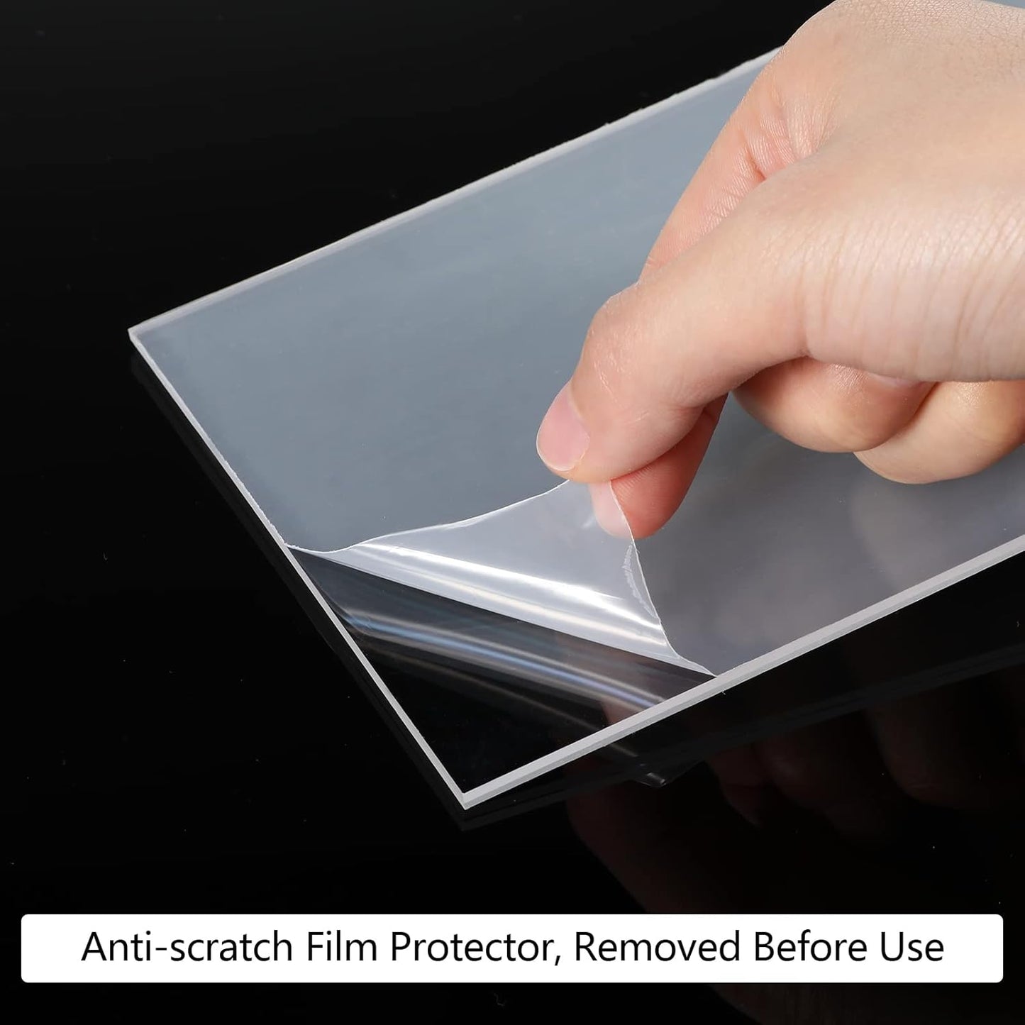 12 Pieces Acrylic Sign Display Holder 7x5 Clear Document Display Holder Horizontal Acrylic Paper Holder Clear Plastic Display Frames Paper Display Table Stand for Office Store Restaurant Photo Display