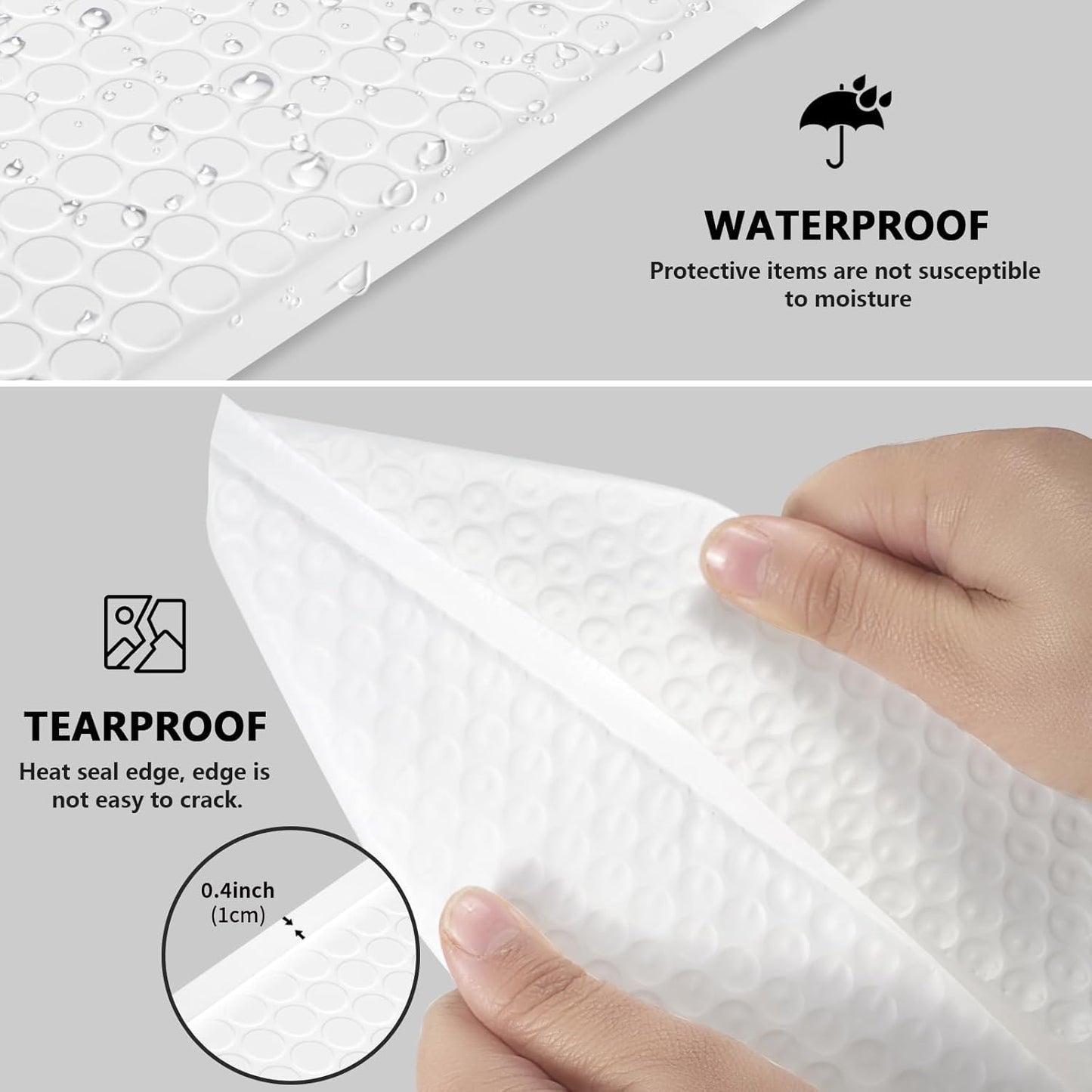 Bubble Mailers 3.5x5 inch 40Pack White Bubble Mailers Self-Seal Padded Mailing Envelopes Bubble Opaque Padded Mailer for Small Businesses to Package and Mail Jewelry Cosmetics#0000