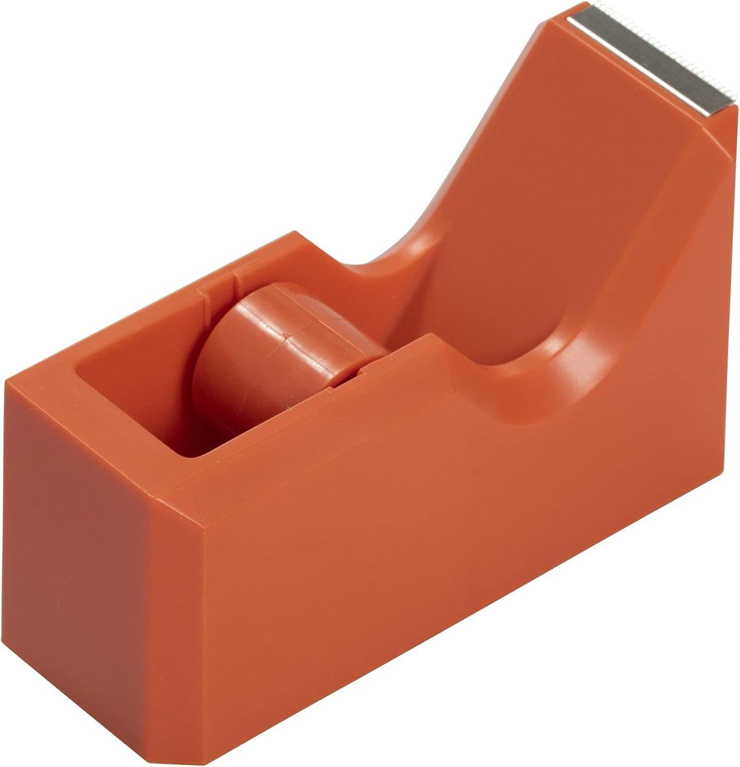 JAM PAPER Colorful Desk Tape Dispensers - Orange - Sold Individually