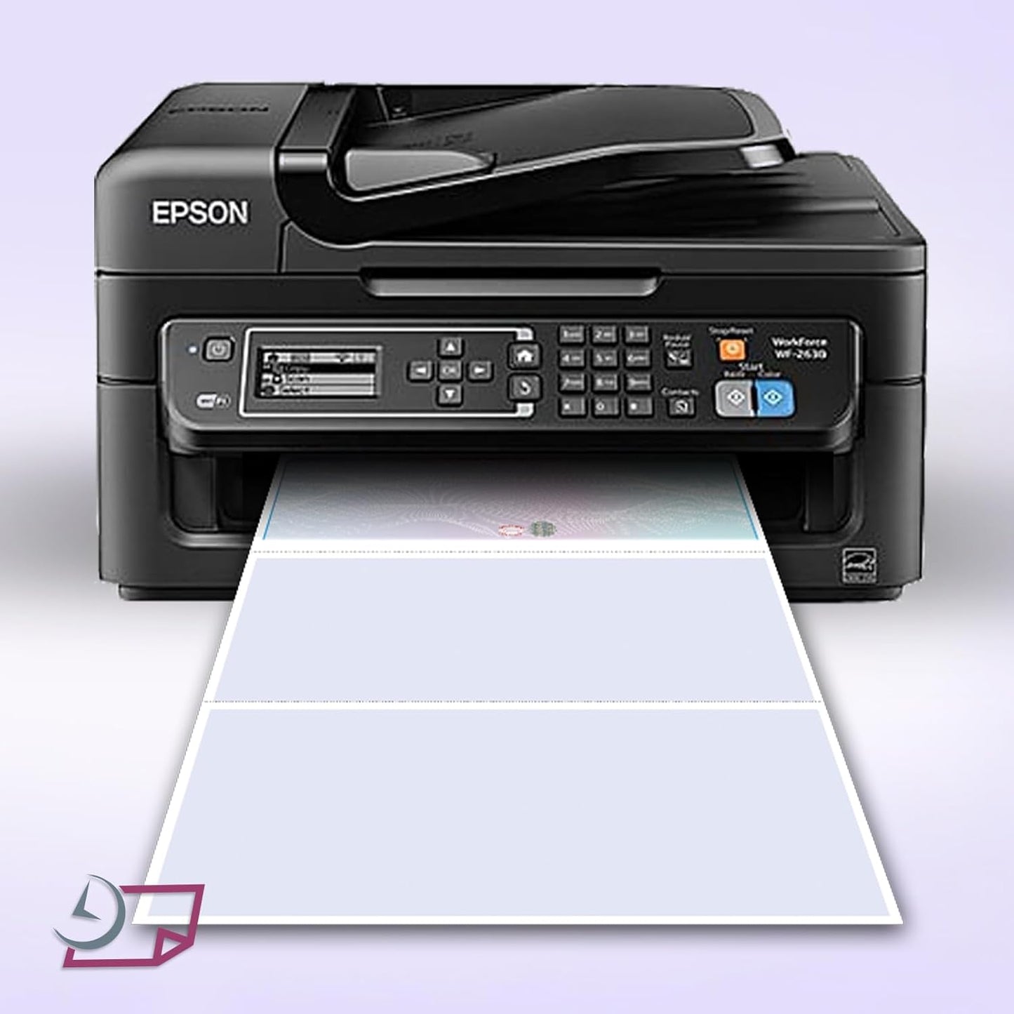 NextDayLabels - Blank Hologram Laser Checks, High Security, 3 Color: Blue, Red, Green (250 Checks)