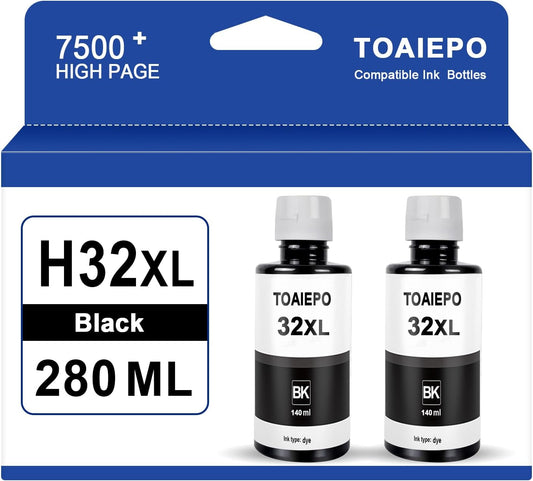 32XL Refill Ink Bottles Replacement for Smart Tank 5101 5102 6001 7001 7002 7301 7602 Plus 651 551 Ink Tank Printer