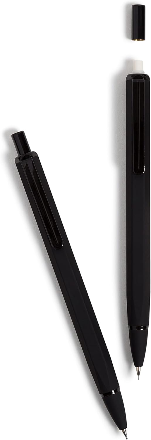 U Brands Cambria Soft Touch High End Mechanical Pencils, Midnight, 12 Count