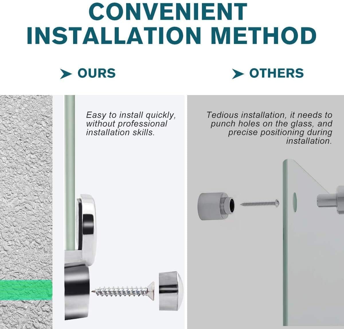 2-in-1 Magnetic Glass White Board 60'' x 48'' Extra Large Splicing Tempered Glass Whiteboard, 4' x 5' Frameless Big Glass Dry Erase White Board for Wall, Office, Home