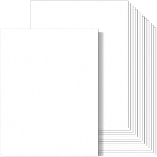 MixTeach 100 Sheets White Cardstock 8.5 x 11 Inch Thick Cardstock Paper, 250gsm/92lb Double Sided White Card Stock Printer Paper for Cards Making, Crafts, Scrapbook, Invitations, Drawing, Printing