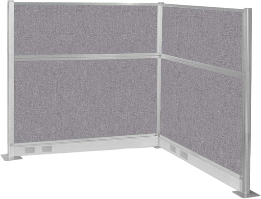 Versare Pre-Configured Hush Panel Electric Cubicle | Workstation Divider Walls | Cubicle Privacy Panels | Office Partition Walls