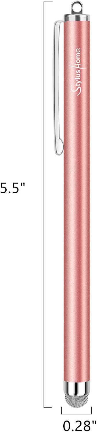 StylusHome Stylus Pens for Touch Screens (6 Pcs), Sensitivity Capacitive Stylus Fiber Tips Touch Screen Pen with 6 Extra Replaceable Tips for for iPad iPhone Tablets All Universal Touch Devices