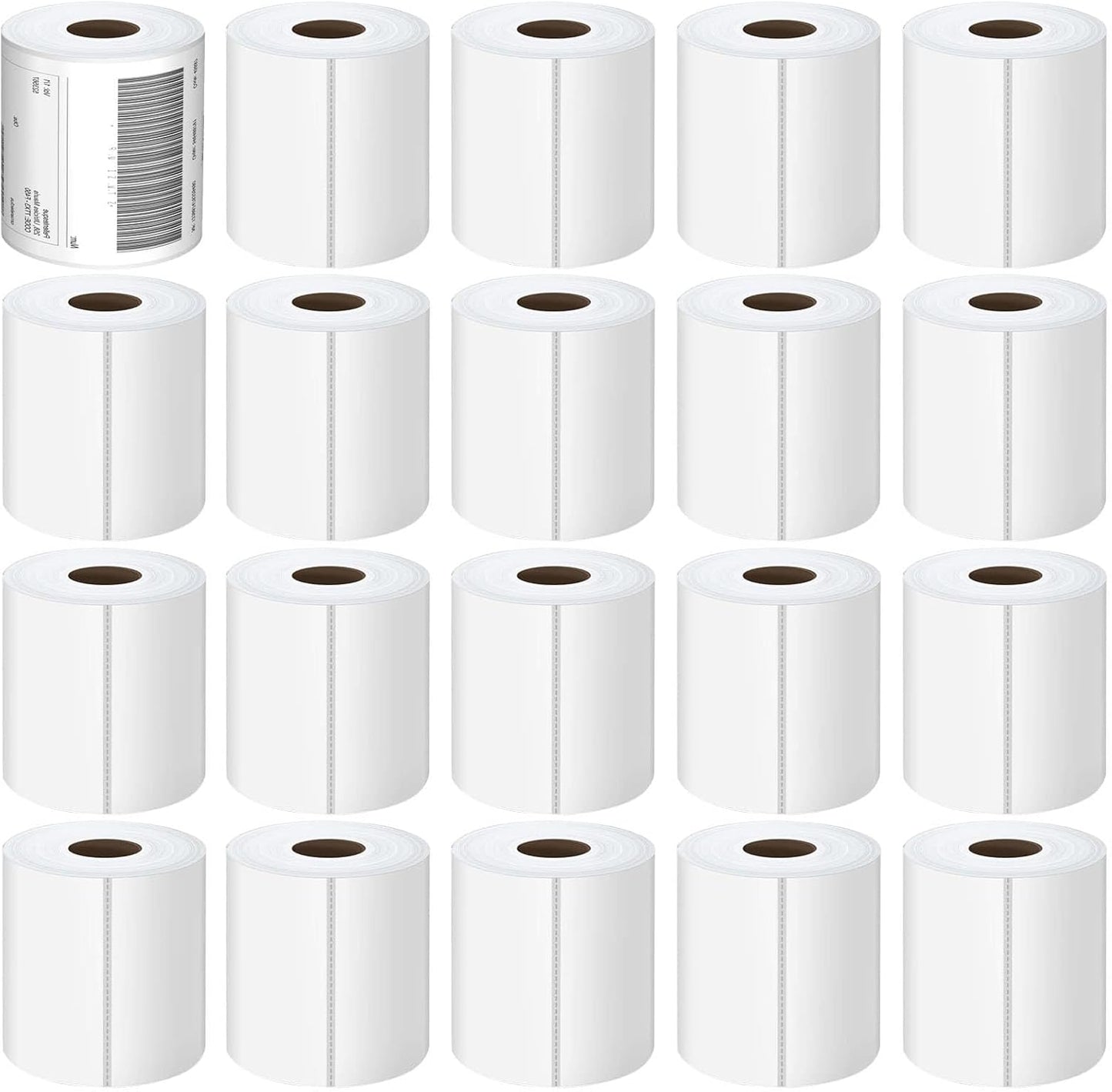 Thermal Labels 4x6 Roll - 6000 Labels, Industrial Labels Direct Thermal Perforated Postage Shipping Label for Rollo, Zebra, MUNBYN and Polono Thermal Printer (NOT for DYMO)