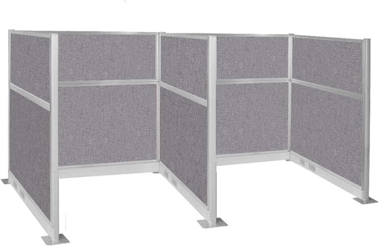 Versare Pre-Configured Hush Panel Electric Cubicle | Workstation Divider Walls | Cubicle Privacy Panels | Office Partition Walls