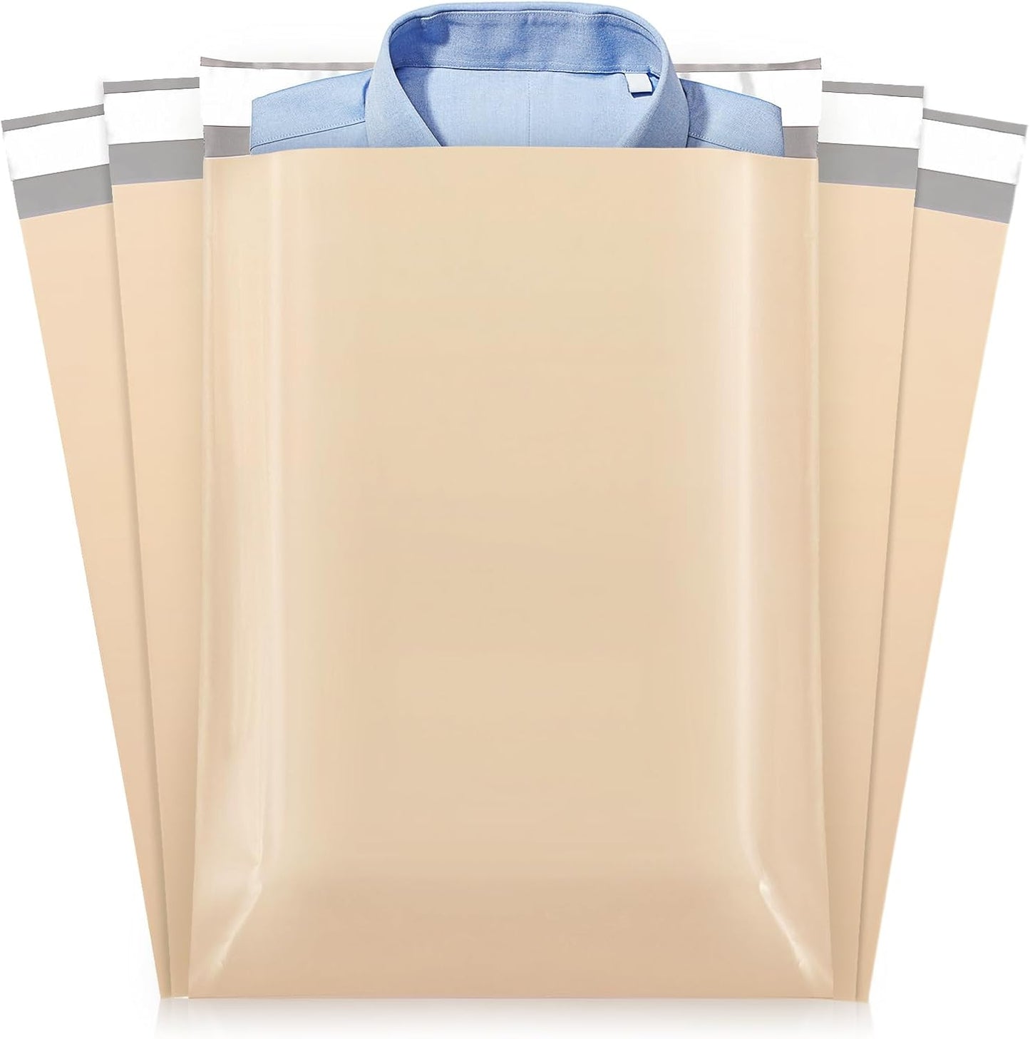Fuxury Poly Mailers 10x13 Inch 1200 Pcs, Bulk Shipping Bags for Clothing, Strong Adhesive Shipping Envelopes for Small Business Suppliers,Waterproof Mailers Poly Bags Mailing Envelopes Beige