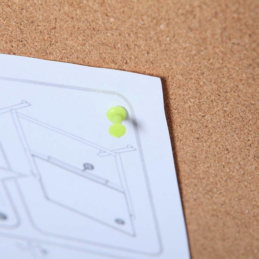 VIZ-PRO Cork Notice Board, 48 X 36 Inches, Cork Bulletin Board with Silver Aluminium Frame