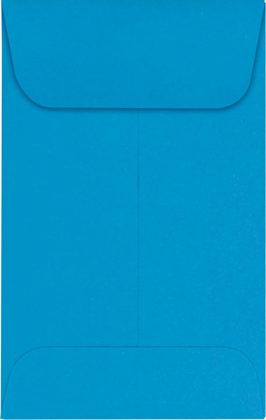 LUXPaper #1 Coin Envelopes | 2 1/4" x 3 1/2" | Pool Blue | 80lb. Text | 250 Qty