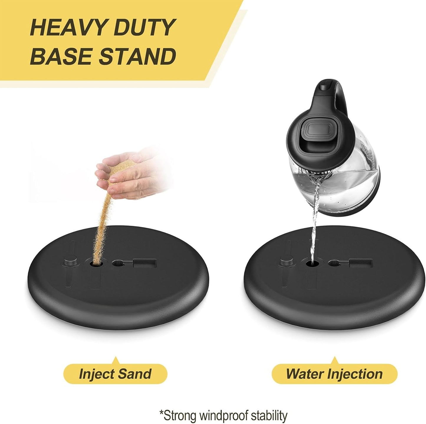 Relx Sign Holder Stand 8.5x11 inch - Adjustable Floor Standing Sign Holder - Signage Stand with Snap-Open Frame Display for Malls,Schools,Restaurants