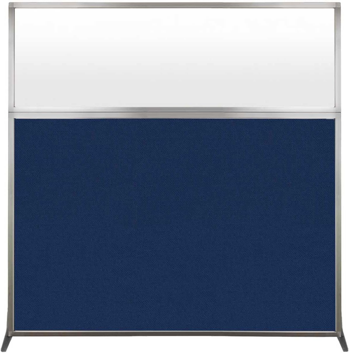 Versare Hush Screen Portable Room Divider | Workstation Wall Divider | Freestanding Privacy Hush Panels | Frosted Windows | Fabric Office Divider Screen | Great for Room Separation