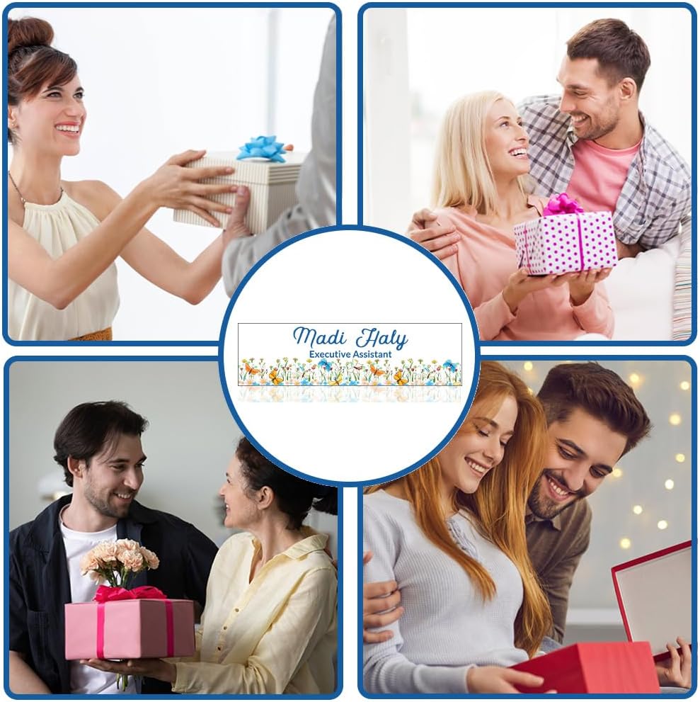 Lawyer Gifts for Women: Engraved Acrylic Desk Name Plates Personalized - Office Name Tags, Professional Desk Decor, Corporate Coworker Gifts