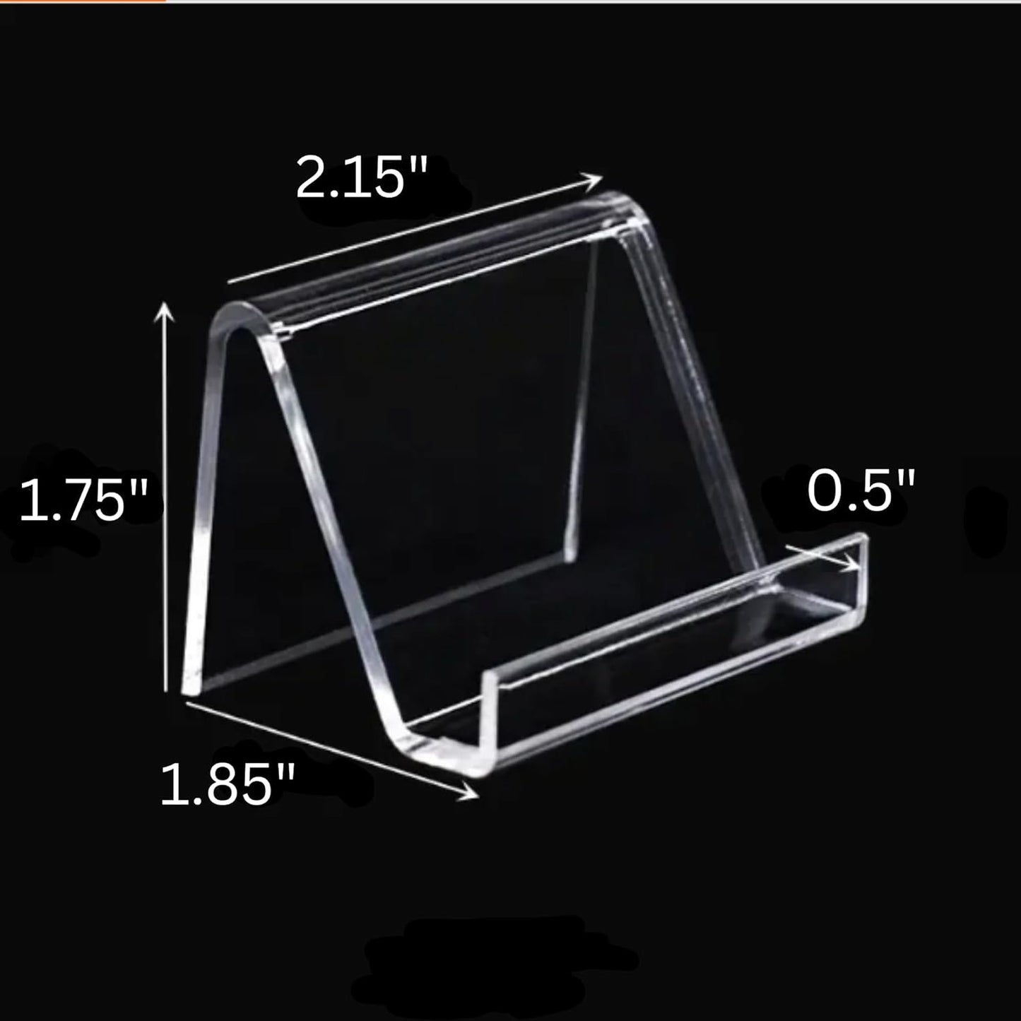 10 Pack Stylish Business Card Holder for Desk, Stylish Design, Quality Acrylic Business Card Display Desktop Office Holder (10)