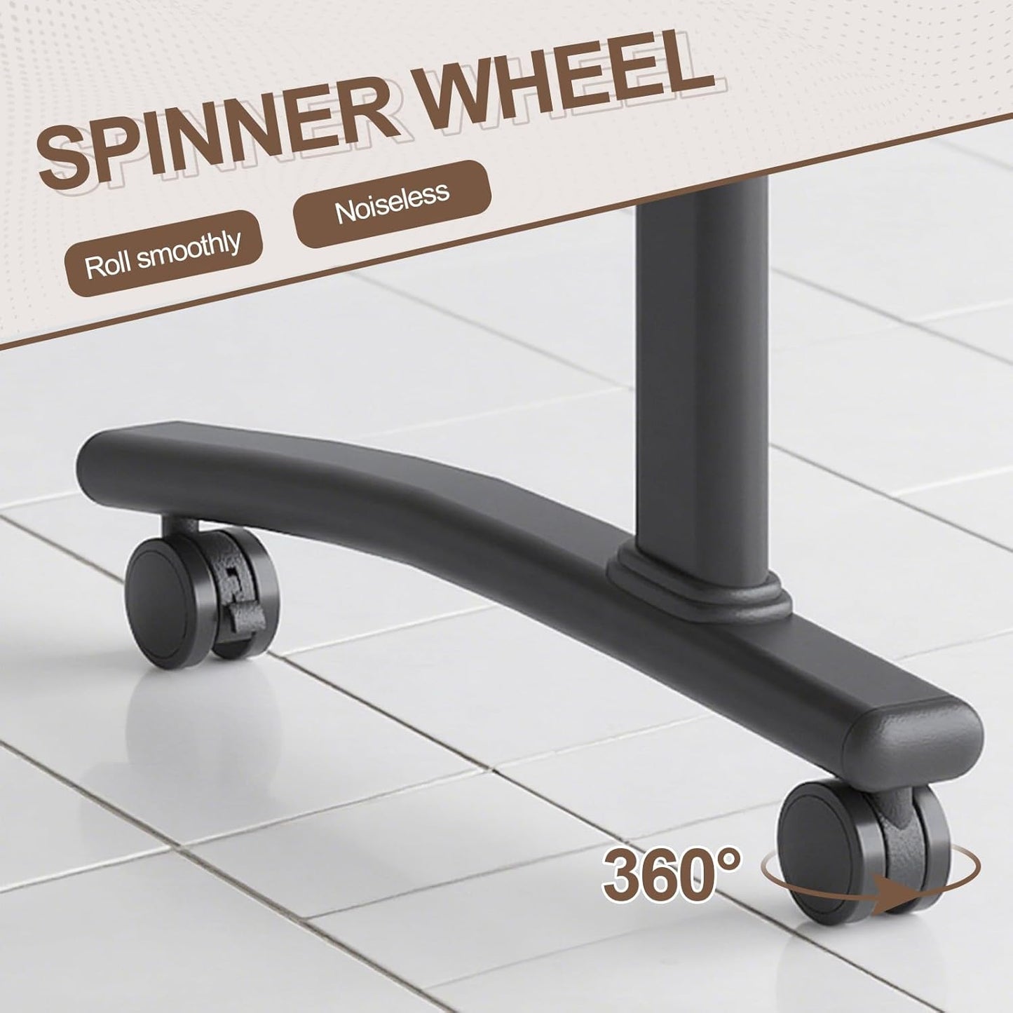 Folding Conference Room Table, Modern Conference Tables with Wheels, Large Rectangular Mobile Training Tables for Office Classroom, Foldable Modular Boardroom Seminar Table Walnut (8pack L47.2in)