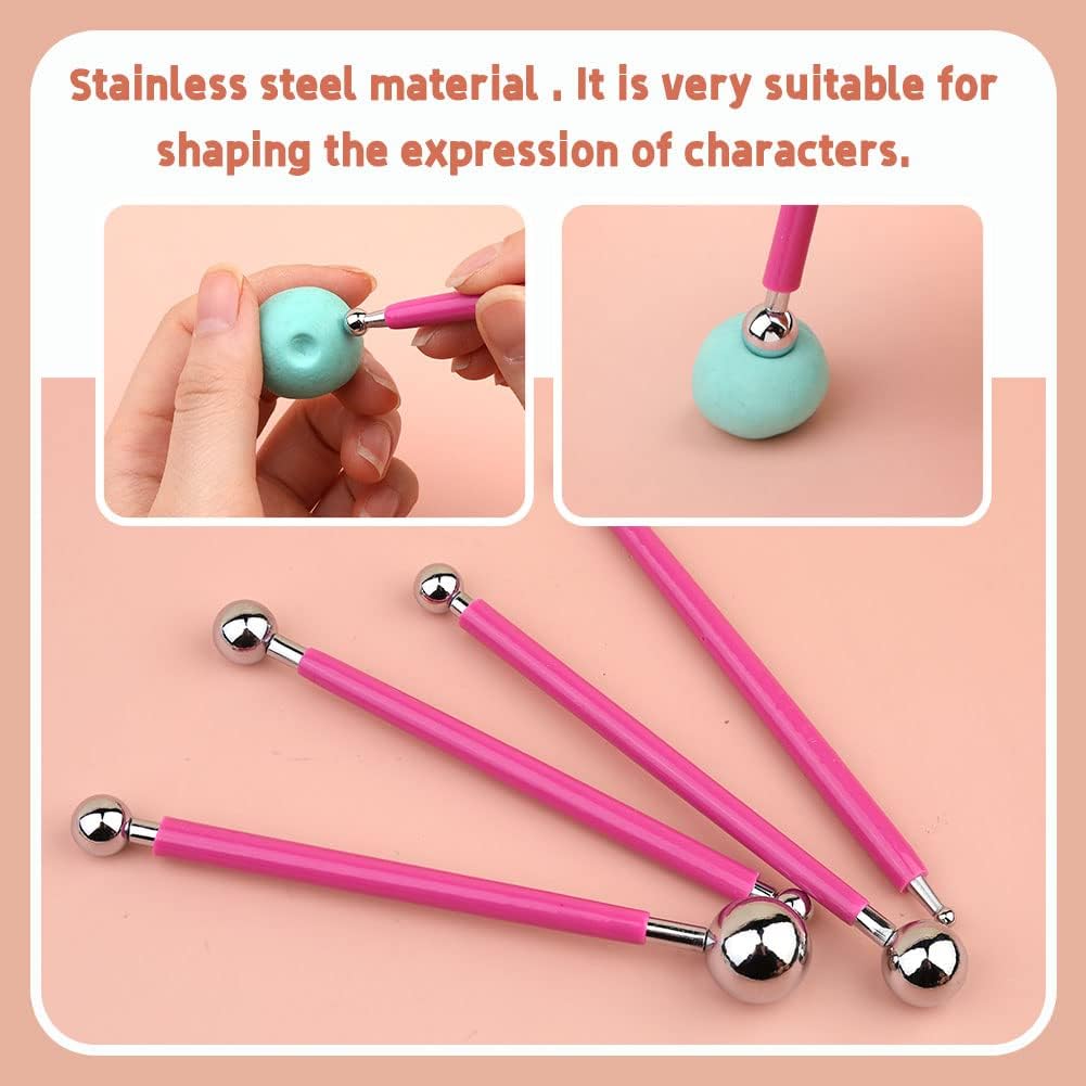 14 PCS Dotting Tools Ball Styluses with Box, Dotting Tools Set Rock Painting, Pottery Clay Modeling Embossing Nail Art