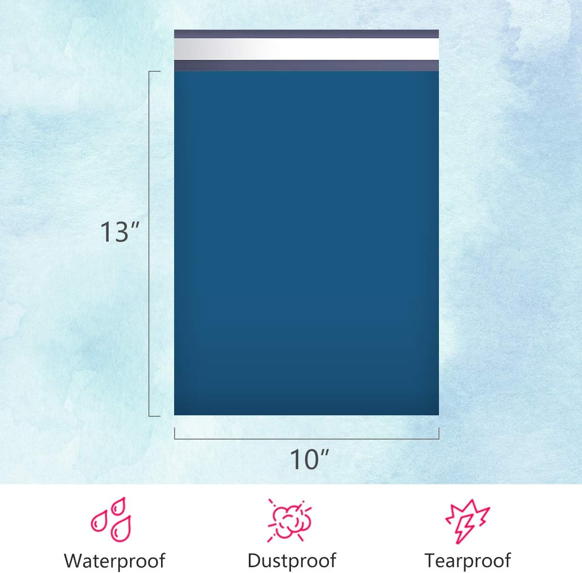 UCGOU Poly Mailers 10x13 Inch Navy Blue 100 Pack Shipping Bags #4 Strong Mailing Envelopes Boutique Packaging Postal Self Seal Adhesive Waterproof and Tear Proof Small Business for Clothes Books