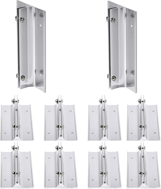 10 Pack 6" Length Aluminum Corridor Sign Holder, 1/8" Substrate, Corridor Mount, Minimalist Design for Versatile Signage