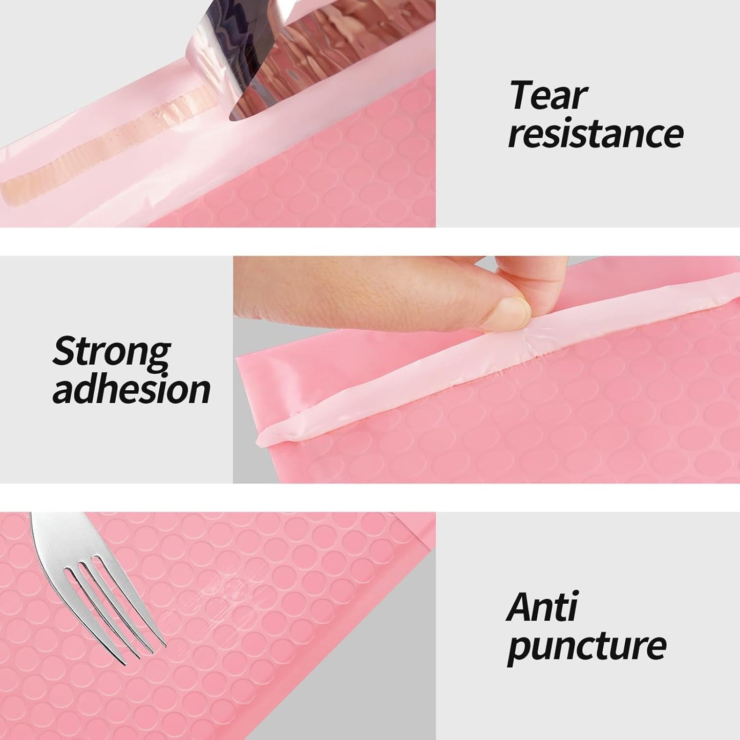 Bubble Mailers 3.5x5 inch 40Pack Pink Bubble Mailers Self-Seal Padded Mailing Envelopes Bubble Opaque Padded Mailer for Small Businesses to Package and Mail Jewelry Cosmetics#0000