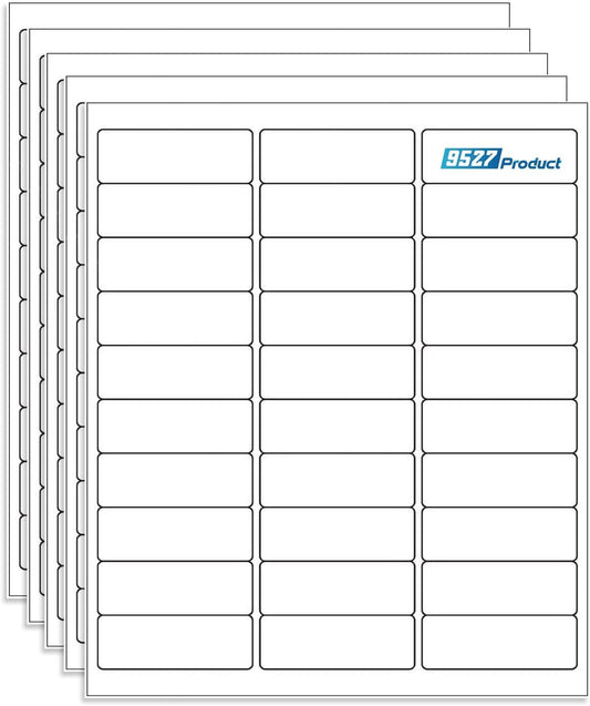 9527 Product 30 up Sticker Labels 1 x 2-5/8 FBA Shipping Address Labels SKU Labels for Laser/Ink Jet Printer, 30 Sheets Total 900 Labels
