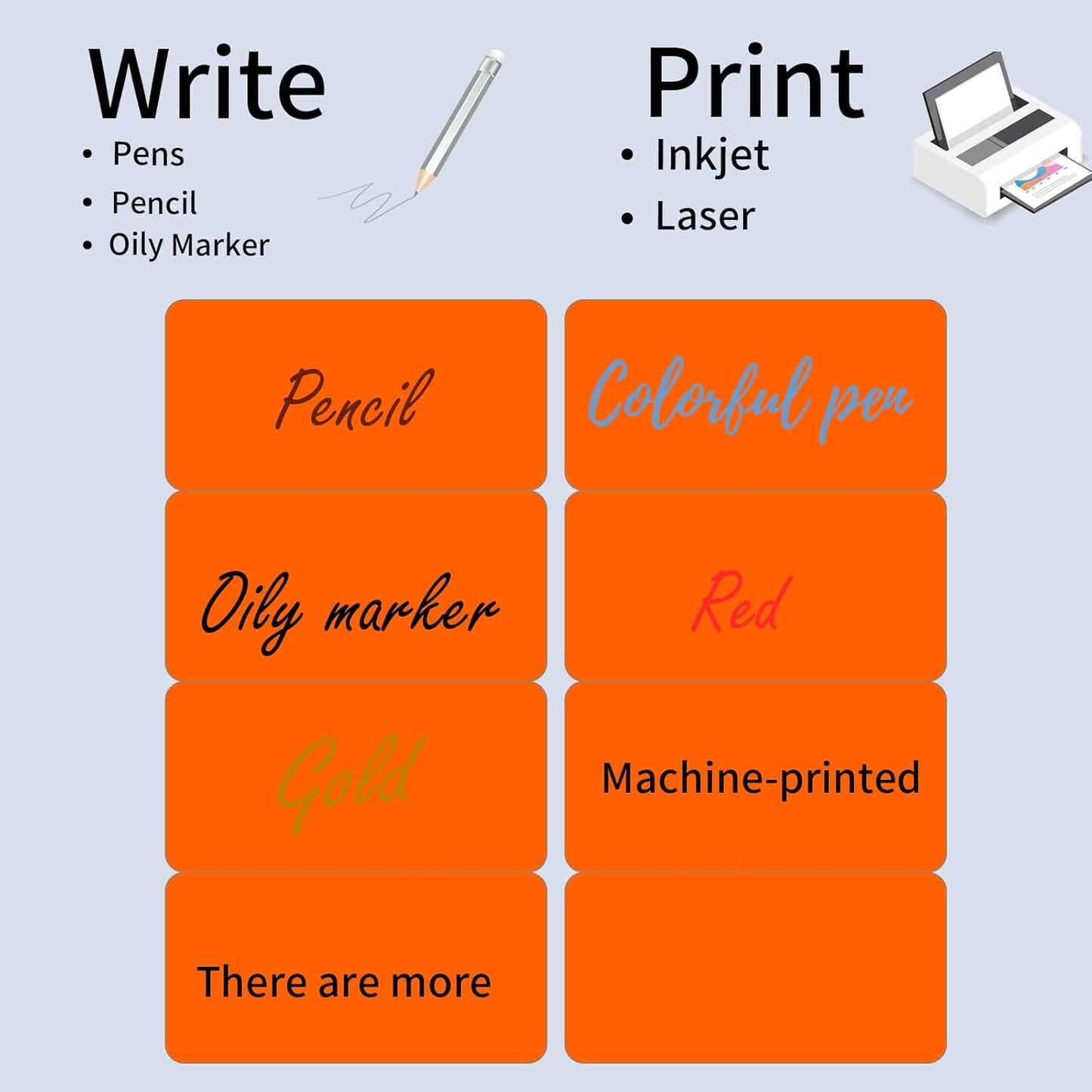 STARLIBOO 2" x 4" Colored Labels Stickers Fluorescent Bright Moving Labels for Laser/Inkjet Printer, Permanent Adhesive