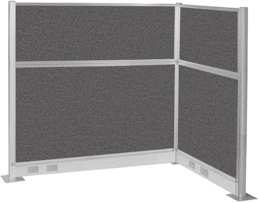 Versare Pre-Configured Hush Panel Electric Cubicle | Workstation Divider Walls | Cubicle Privacy Panels | Office Partition Walls