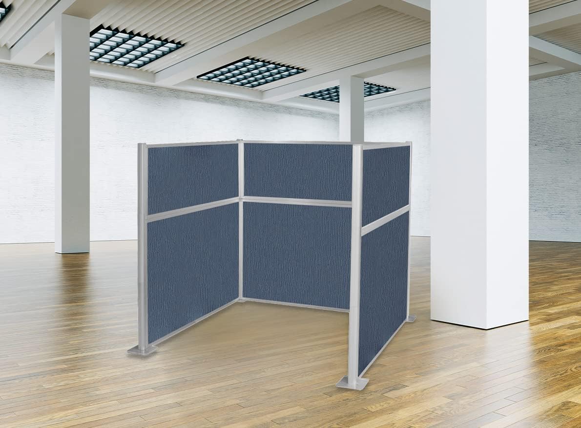 Versare Hush Panel Cubicle Kit | Workstation Partition Walls | Sound Dampening Cubicle Walls | Partitions for Desks