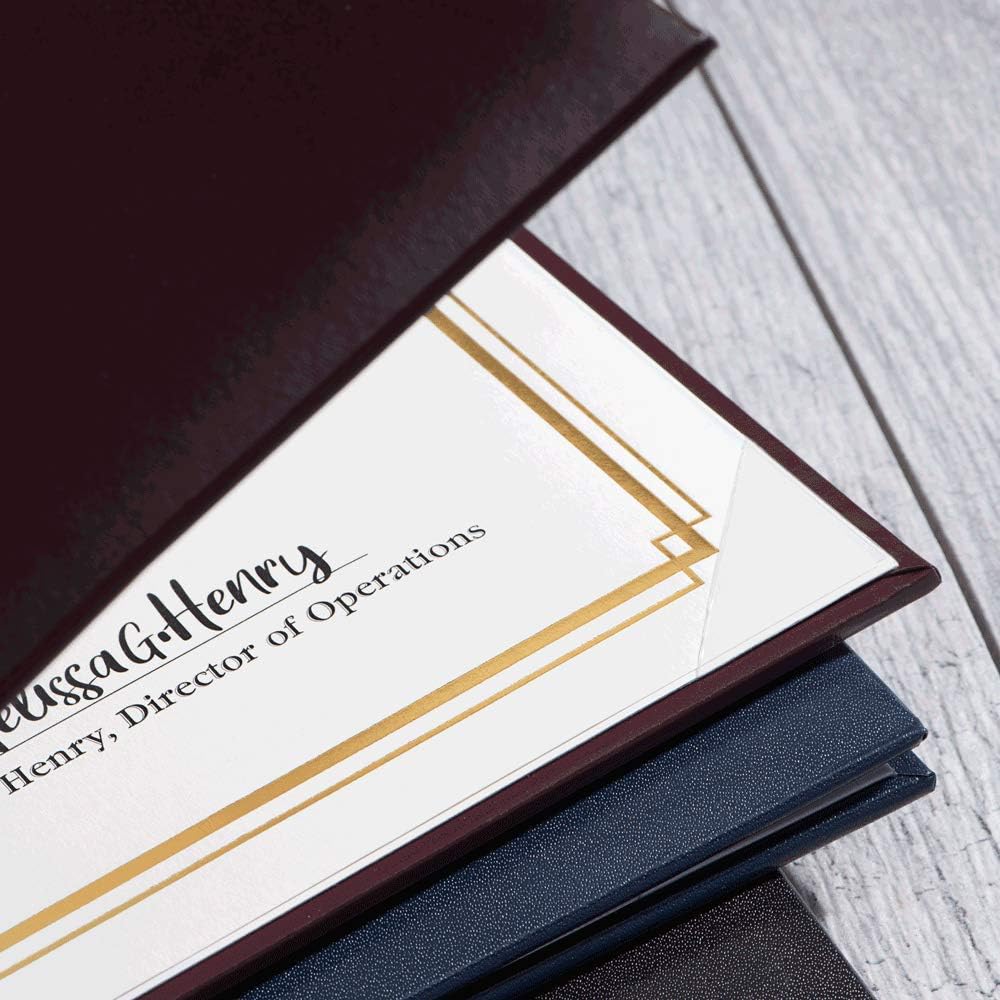 PaperDirect Foil Elegance Speciality Certificates - 50 Sheets of 38lb White Paper, 8½" x 11", Double Gold Foil Border, Perfect for Awards, Students, Employees, Volunteers, Course Completion, Diplomas
