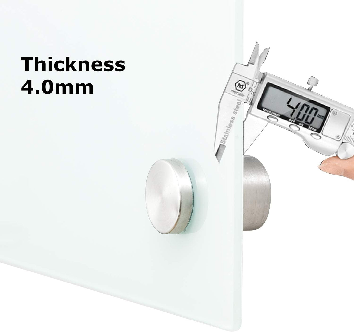 Glass Whiteboard 8'x 4', Magnetic Dry Erase Board, 96" x 48" Large Framless Glass White Board for Wall Office School Home