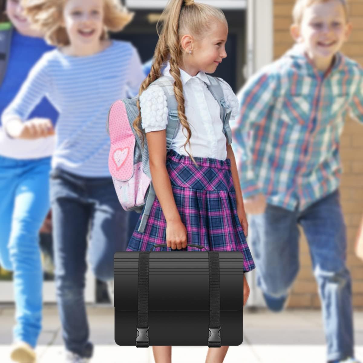 25 Pockets Accordion File Organizer with Handle, Expanding File Folders,Important Papers Document Organizer,Expandable,Durable,Perfect Portable Filing Box for Office,Home,A4/Letter Size,a-z Tab