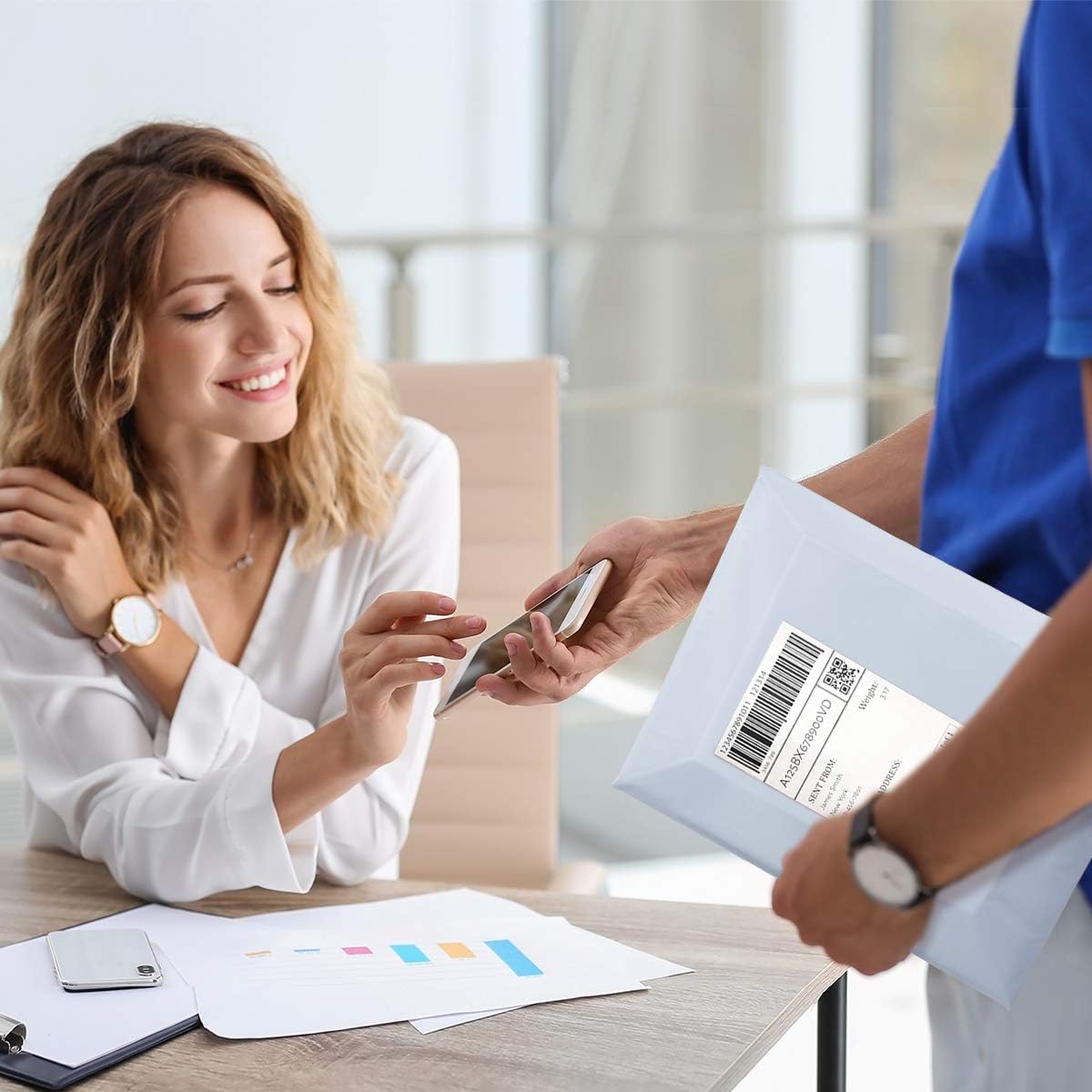 UCGOU Poly Mailers 10x13 Inch White 200 Pack Shipping Bags #4 Strong Mailing Envelopes Boutique Packaging Postal Self Seal Adhesive Waterproof and Tear Proof Small Business for Clothes Books