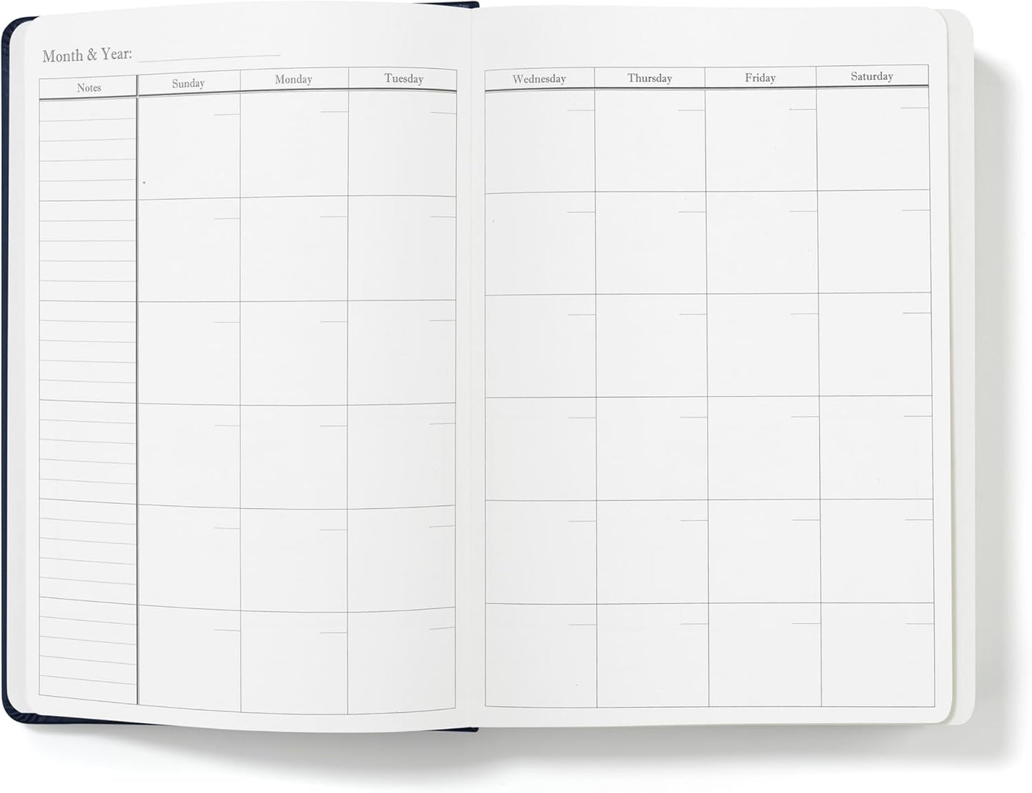 Wykeham's Executive 2026 Undated Daily Journal Planner – US Format – Customization Available (Personalized Royal Blue, 8.5"×5.5" - Undated)