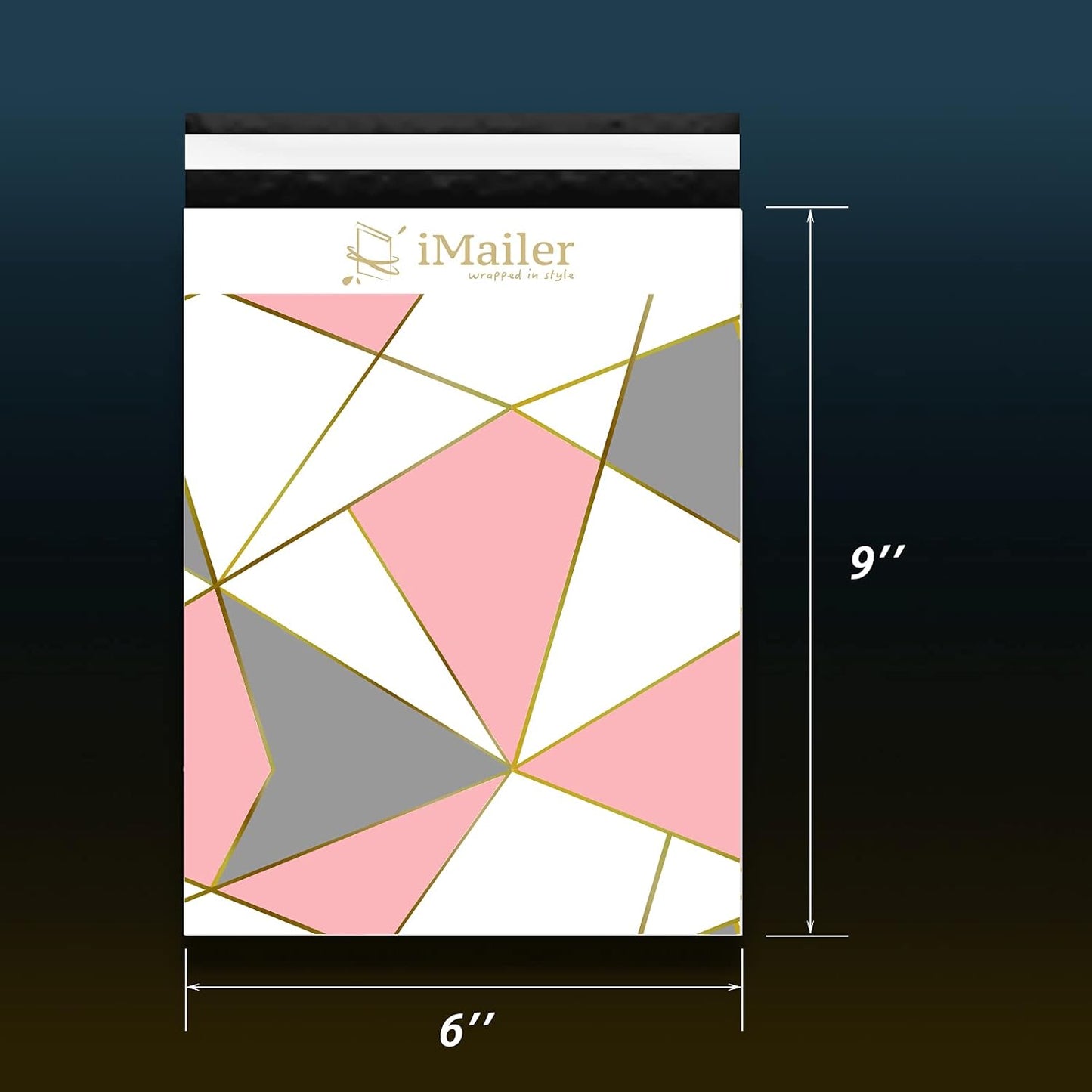 200 Count - 6x9 inch Poly Mailers Envelope Triangular Custom Mailing Shipping Package Bags-Self Seal…