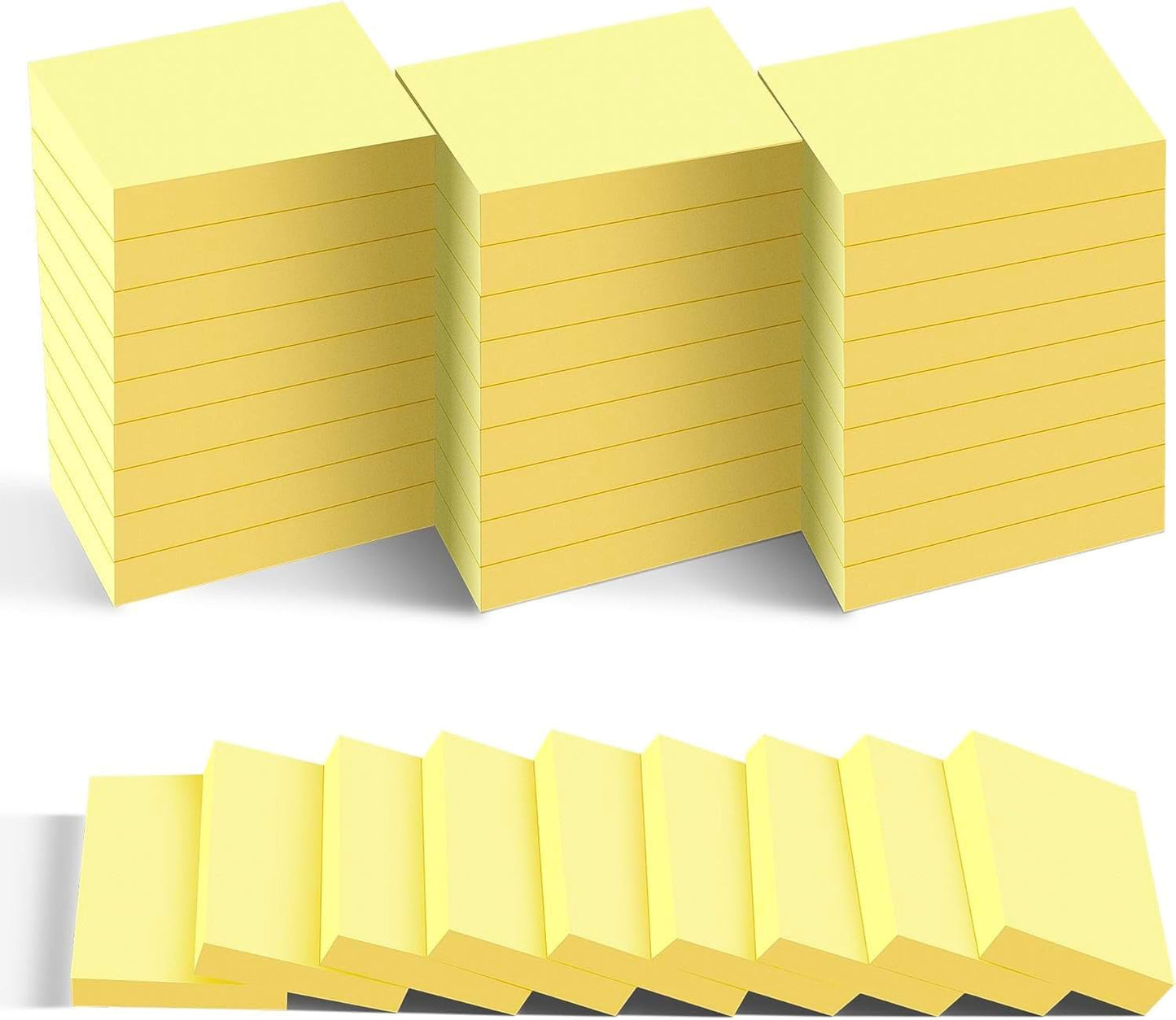 Mini Sticky Notes 1.5x2 in, 36 Pad Yellow Strong Adhesive Post, Suitable for School, Home, Office, Clean Removal