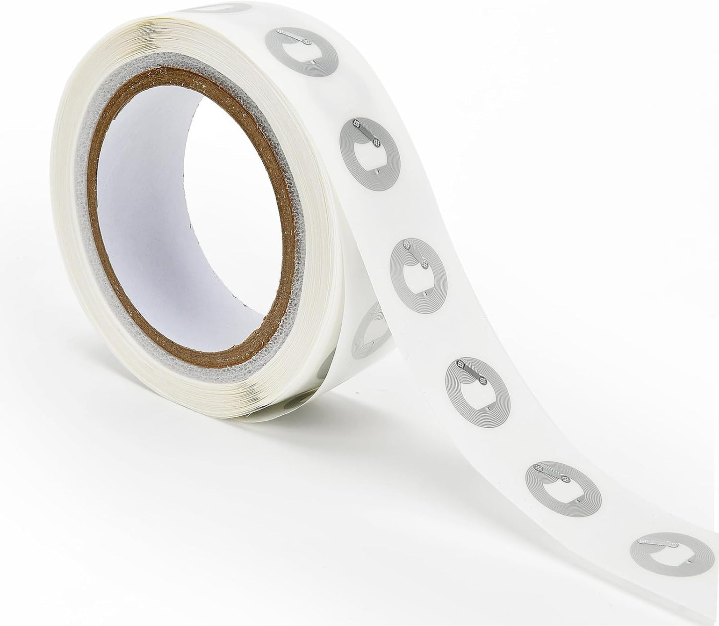 1000 PCS Round NFC Tags Stickers - NTAG213 Chip, Blank, Adhesive Labels, RFID Tags, Rewritable, 137 Bytes Memory, Compatible with All NFC-Enabled Smartphones and Devices