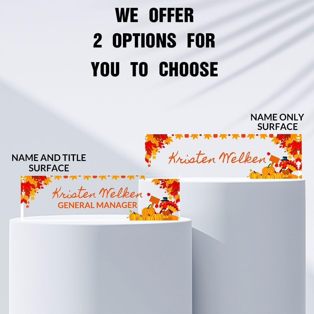 Personalized Name Plate for Desk | Desk Accessories | Custom Decorations for Women | Office Decor for Men | Gifts of Autumn for Farmer, Agricultural Scientists (Thanksgiving Day)