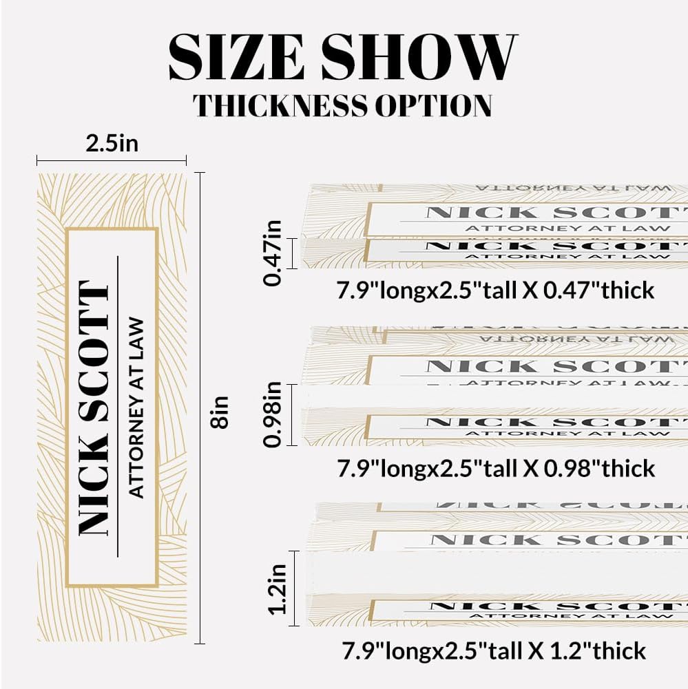 Office Desk Name Plate Personalized, Custom Name Plates for Desks on Acrylic Glass, Personalized Office Gift for Boss Coworkers