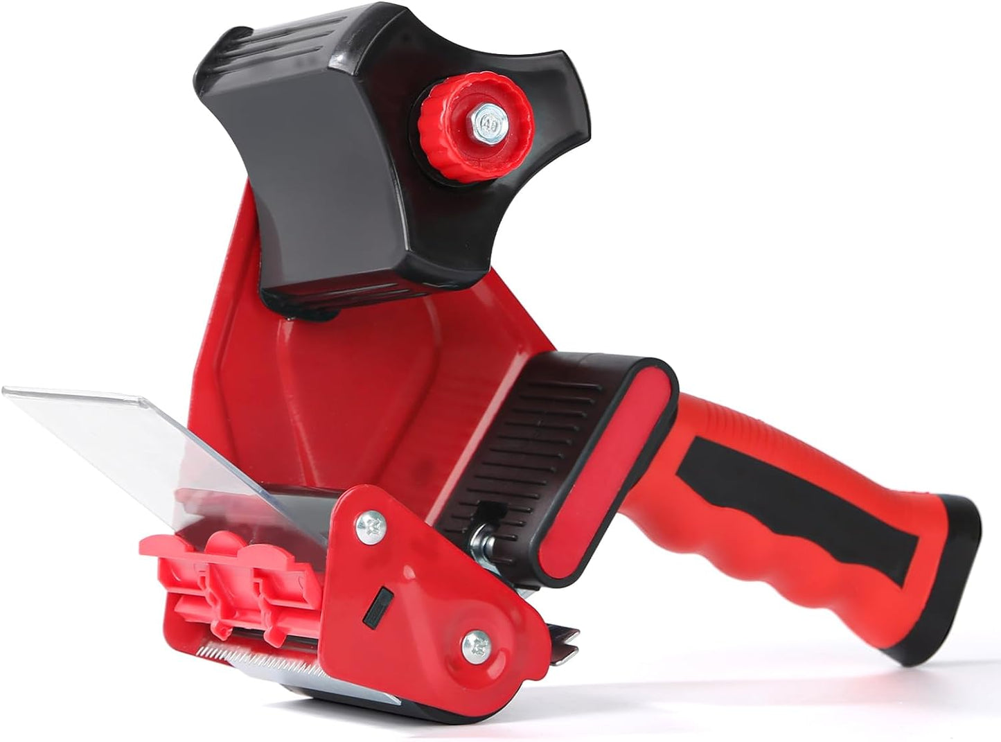 QILIMA 3 Inch Wide Packing Tape Dispenser Gun Seal Packing for Use Tape Dispenser Gun for Shipping, Moving, Carton and Box Sealing-Red