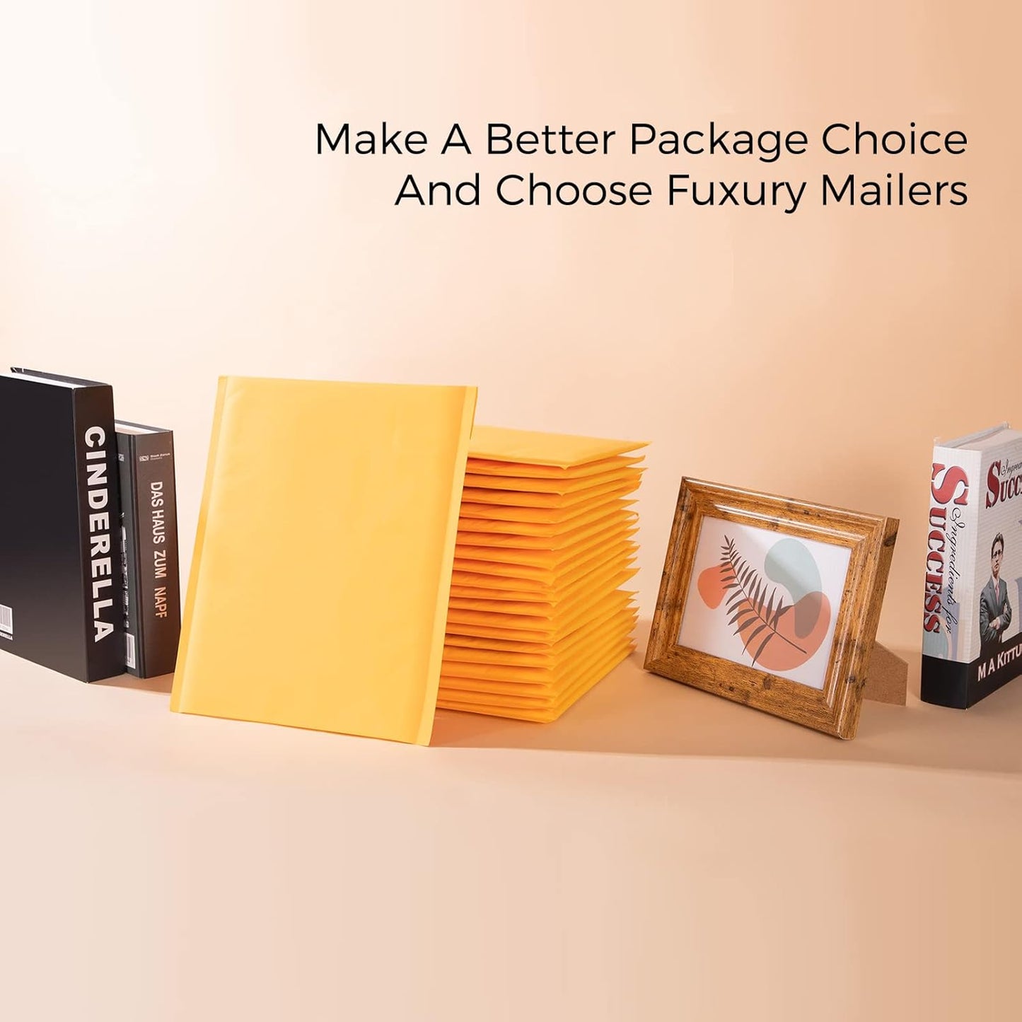 Fu Global Bubble Mailers 10.5x13.5 Inch Padded Envelopes #4 Self Sealing Bulk Bubble Envelopes Mailing Shipping Envelopes 25PCS